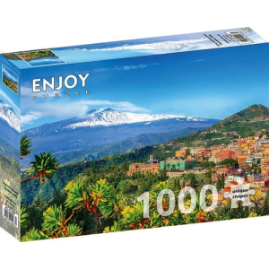 Enjoy 1000 db-os puzzle - Etna Volcano and Taormina, Sicily (2087)