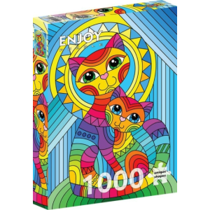 Enjoy 1000 db-os puzzle - Inseparable Cat and Kitten (2122)