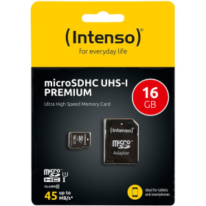 Intenso SD MicroSD Card 16GB Intenso SD-HC UHS-I (3423470)