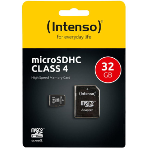 Intenso SD MicroSD Card 32GB Intenso inkl. SD Adapter (3403480)