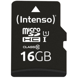 Intenso SD MicroSD Card 16GB Intenso SD-HC UHS-I inkl. SD- Adapter retail (3424470)