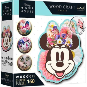 Trefl Puzzle Wood Craft: Disney, Minnie egér - 160 darabos puzzle fából (227268/20193) (20193)