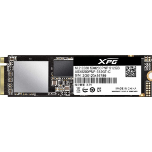 ADATA XPG SX8200 PRO 512GB M.2 2280 PCI-E x4 Gen3 NVMe (ASX8200PNP-512GT-C)
