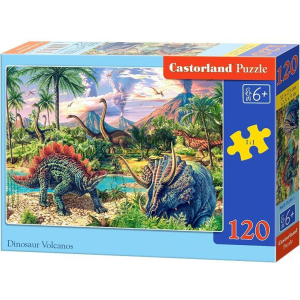 Castorland Puzzle dinoszauruszok a vulkánoknál 120 darab (30615676)