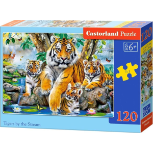 Castorland Puzzle 120 Tigris a Stream CASTOR-tól