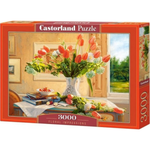 Castorland Puzzle 3000 virágos benyomás