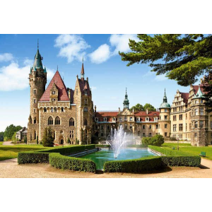 Castorland Puzzle 1500 darab Moszna kastély, Lengyelország