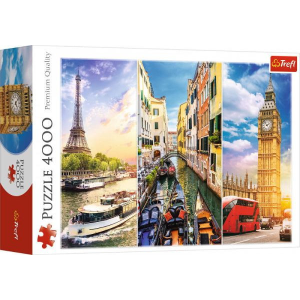 Trefl Puzzle 4000 darabos Utazás Európa körül