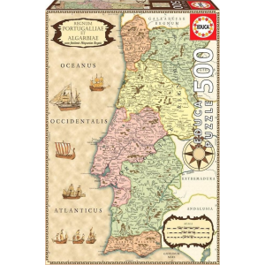 Educa Puzzle 500 Portugália térképe 1710-ből G3