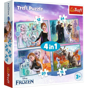 Trefl Puzzle 4 az 1-ben A Frozen TREFL rendkívüli világa