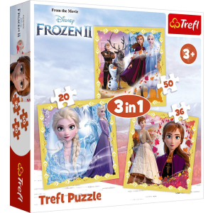 Trefl Puzzle 3 az 1-ben Anna és Elsa ereje TREFL