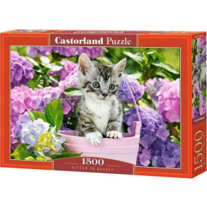Castorland Puzzle 1500 db Cica kosárban