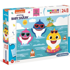 Clementoni Puzzle 24 darab Maxi Baby Shark (28519)
