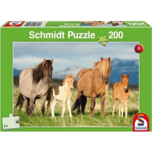 Schmidt Spiele Puzzle 200 ló - családi fotó G3