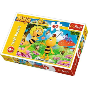 Trefl Puzzle 60 darab - Maja a méhecske, Virág Majának