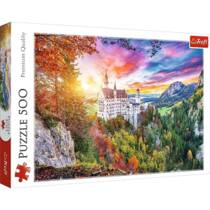 Trefl Puzzle 500 db Kilátás a Neuschwanstein-kastélyra, Németország