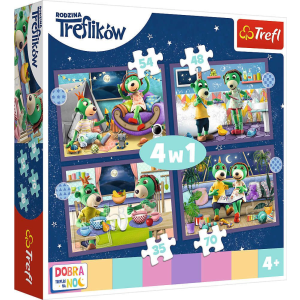 Trefl Puzzle 4 az 1-ben 35,48,54,70 darab Trefliki lefekvés előtt Jó éjszakát, Trefliki éjszakára 34399 Trefl p8