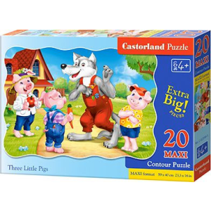 Castorland Puzzle Három kismalac 20 Maxi darab