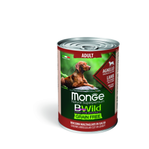  Monge BWild Grain Free Adult kutyakonzerv - bárány sütőtökkel és cukkinivel 400 g