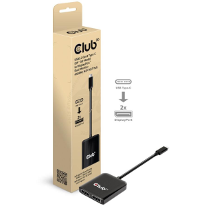 Club 3D CLUB3D CSV-1555 video átalakító kábel 1,5 M USB C-típus 2 x DisplayPort Fekete (CSV-1555)