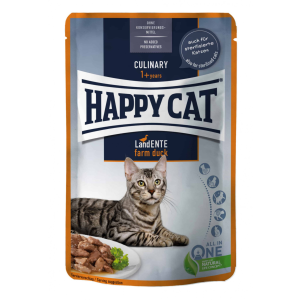 Happy Cat adult culinary kacsa alutasakos eledel 85g