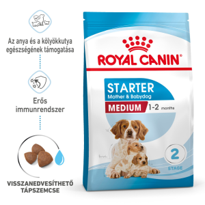 Royal Canin MEDIUM STARTER MOTHER &amp; BABYDOG - száraztáp közepes testű vemhes szuka és kölyök kutya 1kg