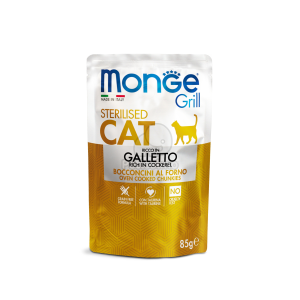  Monge Grill Cat Sterilised Kakashúsos Falatok Aszpikban 85 g