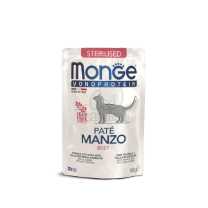  Monge Cat Monoprotein Paté Sterilised - marha 85 g