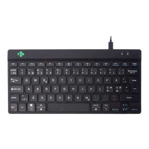R-GO Tools R-Go Tastatur Compact Break Nordic-Layout schwarz (RGOCONDWDBL)