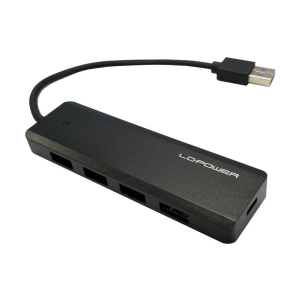 LC-Power USB-Hub 4x USB-A 3.2 + Ladefunktion (LC-HUB-U3-4-V2)