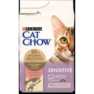 Purina Cat Chow Adult - Sensitive (lazac) - Szárazeledel (15kg)