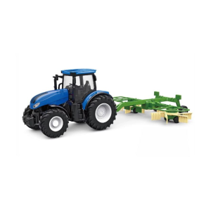 Amewi RC Traktor mit Kreiselschwader LiIon 500mAh blau/6+ (22599)