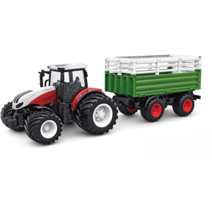 Amewi RC Traktor mit Viehtransporter LiIon 500mAh weiß/6+ (22601)