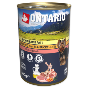 Ontario KONZERV RICH IN LAMB PATE FLAVOURED WITH SEA BUCKTHORN 400G, 214-21162