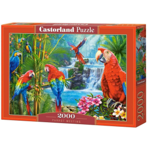Castorland 2000 darabos kirakós C-200870 Papagáj találkozó