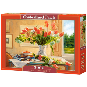Castorland 3000 db-os puzzle - Viráglenyomatok (C-300594)