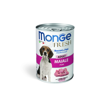  Monge Dog Fresh Adult konzerv - sertés 400 g