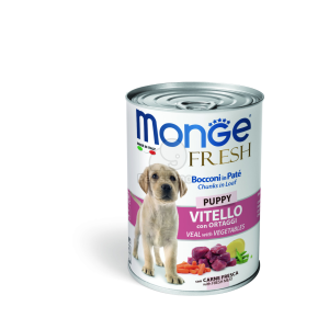  Monge Dog Fresh Puppy konzerv - borjú zöldségekkel 400 g