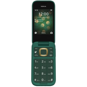 Nokia 2660 Flip 48MB/128MB Dual SIM Kihajtható Mobiltelefon - Zöld + Domino Quick SIM kártya csomag