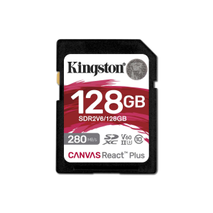 Kingston Card Kingston Canvas React Plus V60 SD 128GB (SDR2V6/128GB)