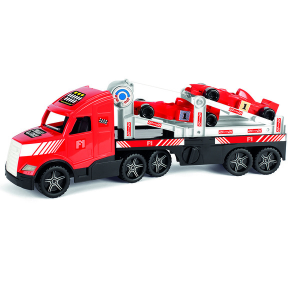 Wader : Magic Truck - F1 autó szállító kamion - piros
