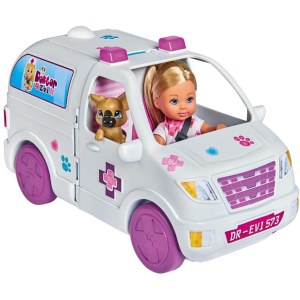 Simba Evi Love Doktor: Mobil állatkórház autó babával és kiegészítőkkel