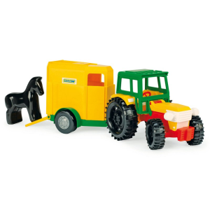 Wader : Traktor lószállító utánfutóval