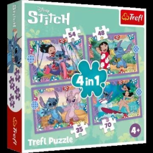 Trefl : Lilo&Stitch 4 az 1-ben puzzle - 35, 48, 54, 70 darabos