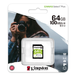 Kingston 64GB Canvas Select Plus SDXC UHS-I CL10 memóriakártya