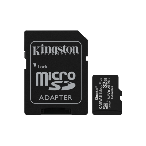 Kingston 32GB Canvas Select Plus microSDHC UHS-I CL10 memóriakártya + Adapter