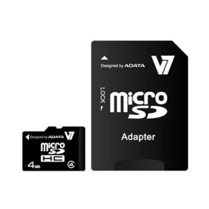 V7 microSDHC 4GB + Adapter