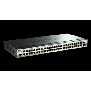 D-Link DGS-1510-52X 48-port SmartPro Gigabit Switch + 4-port SFP+ - Fekete