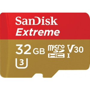 Sandisk Extreme 32GB microSDHC UHS-I memóriakártya + Adapter