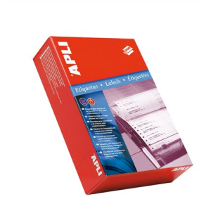 APLI 73,7x36mm Etikett mátrixnyomtatóhoz - Fehér 4000 etikett/csomag